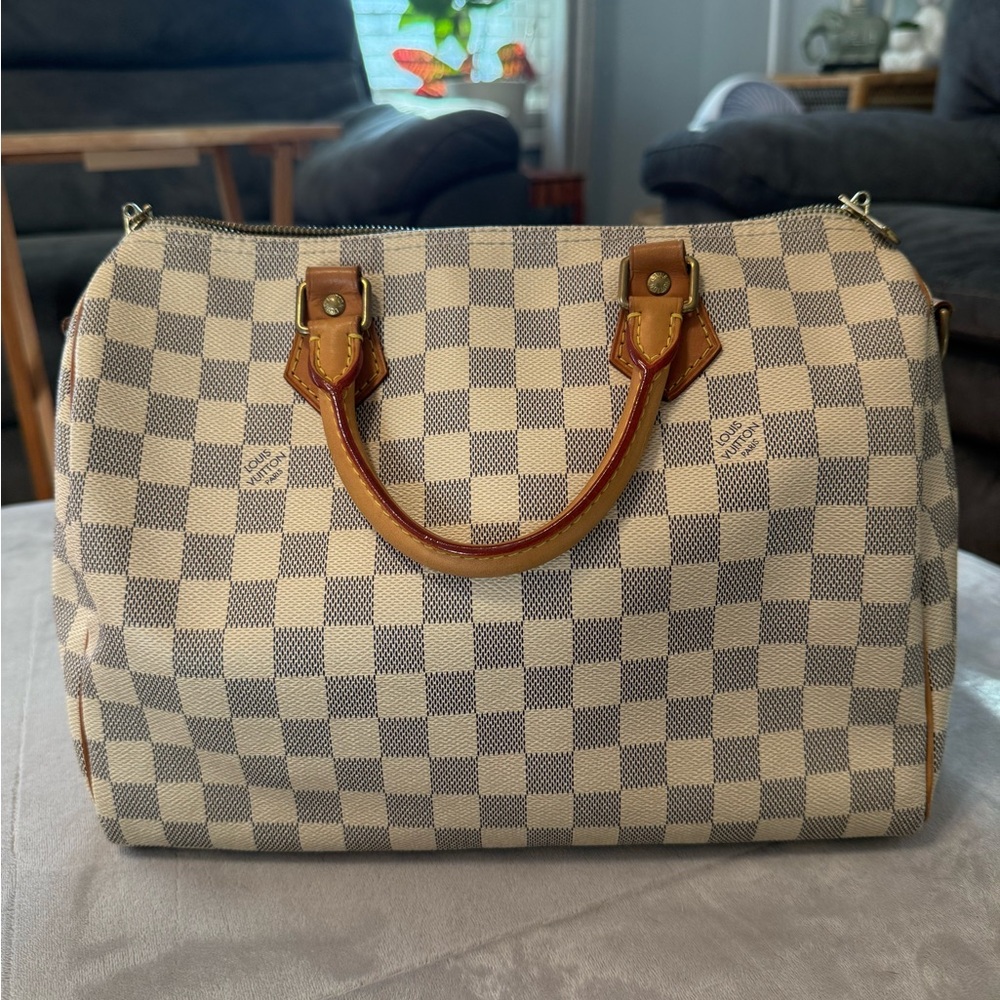 Louis Vuitton Damier Azur Speedy 30 Bandouliere